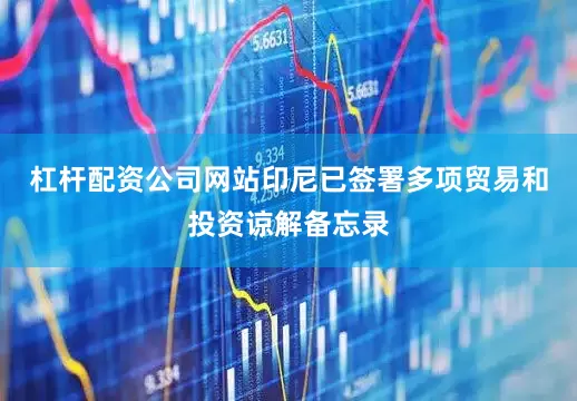 杠杆配资公司网站印尼已签署多项贸易和投资谅解备忘录